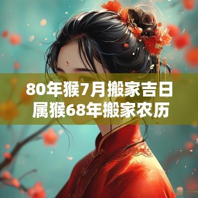 80年猴7月搬家吉日 属猴68年搬家农历八月吉日