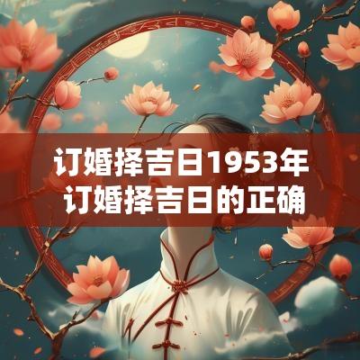 订婚择吉日1953年 订婚择吉日的正确方法