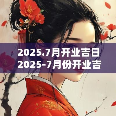 2025.7月开业吉日 2025-7月份开业吉日