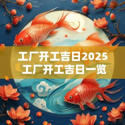 工厂开工吉日2025 工厂开工吉日一览表