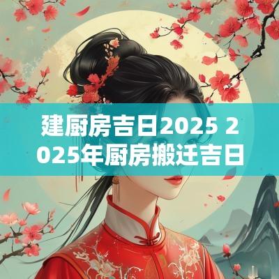 建厨房吉日2025 2025年厨房搬迁吉日