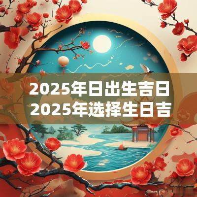 2025年日出生吉日 2025年选择生日吉日
