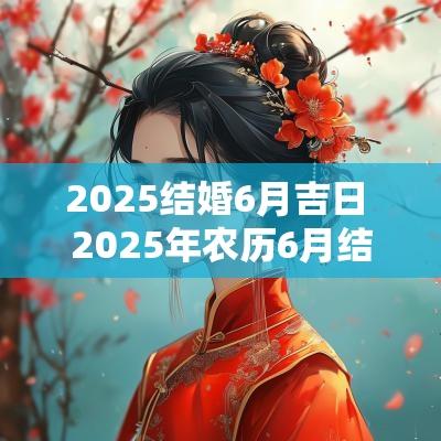 2025结婚6月吉日 2025年农历6月结婚吉日
