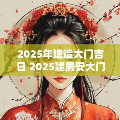 2025年建造大门吉日 2025建房安大门吉日