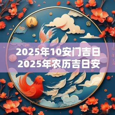 2025年10安门吉日 2025年农历吉日安门