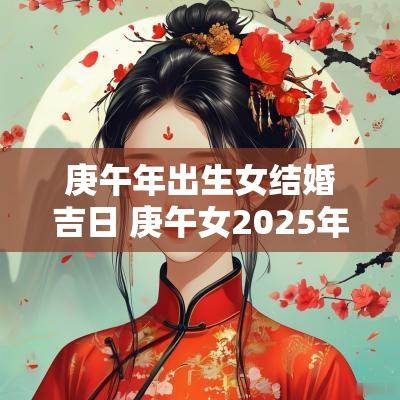 庚午年出生女结婚吉日 庚午女2025年结婚吉日