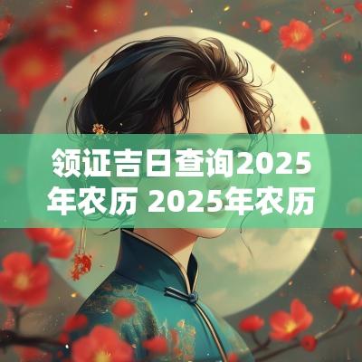 领证吉日查询2025年农历 2025年农历二月结婚吉日一览表