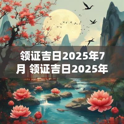 领证吉日2025年7月 领证吉日2025年属猪