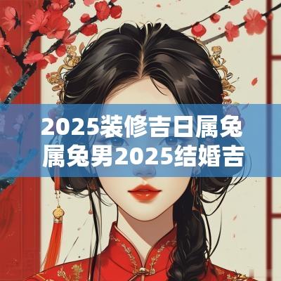2025装修吉日属兔 属兔男2025结婚吉日