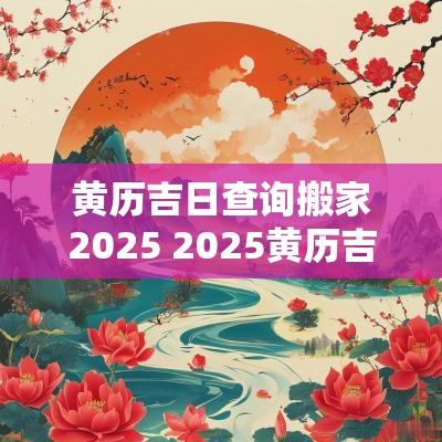 黄历吉日查询搬家2025 2025黄历吉日打井查询