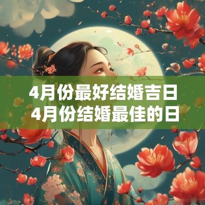 4月份最好结婚吉日 4月份结婚最佳的日期