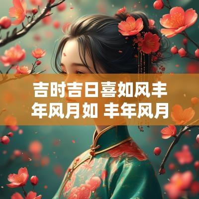 吉时吉日喜如风丰年风月如 丰年风月如风增全文