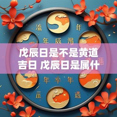 戊辰日是不是黄道吉日 戊辰日是属什么五行