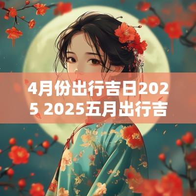 4月份出行吉日2025 2025五月出行吉日