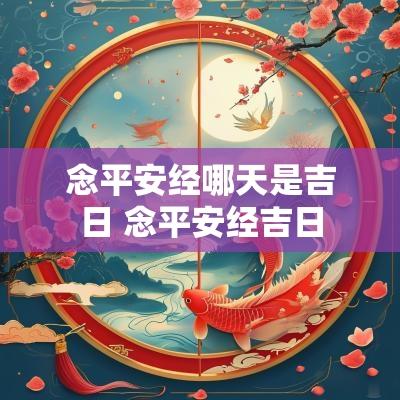 念平安经哪天是吉日 念平安经吉日