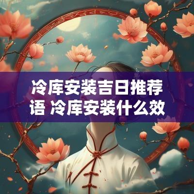 冷库安装吉日推荐语 冷库安装什么效果好又省钱