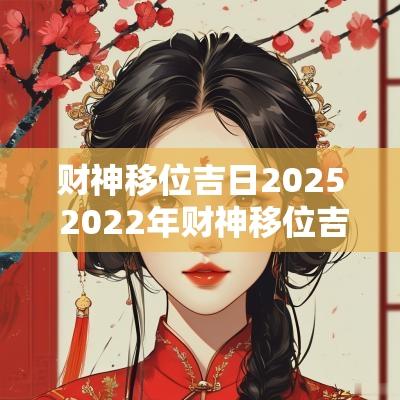 财神移位吉日2025 2025年财神移位吉日吉时