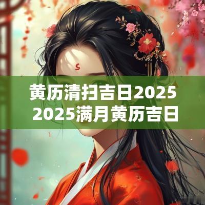 黄历清扫吉日2025 2025满月黄历吉日