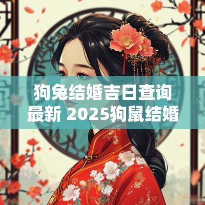 狗兔结婚吉日查询最新 2025狗鼠结婚吉日