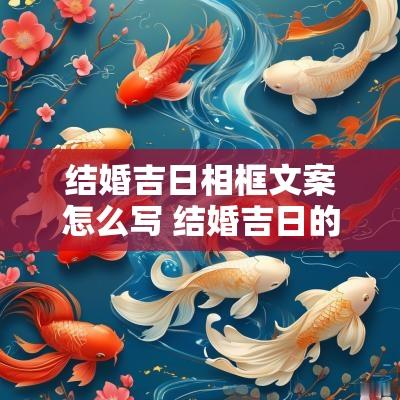 结婚吉日相框文案怎么写 结婚吉日的文案怎么写