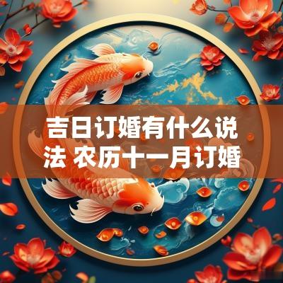 吉日订婚有什么说法 农历十一月订婚吉日