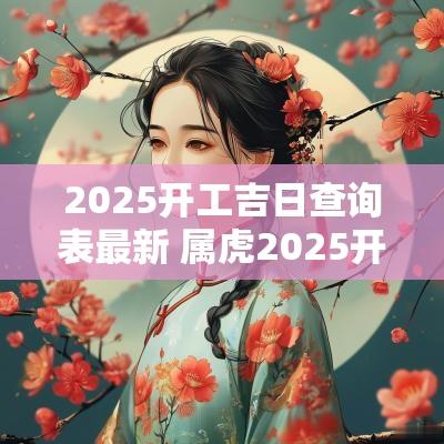 2025开工吉日查询表最新 属虎2025开工吉日