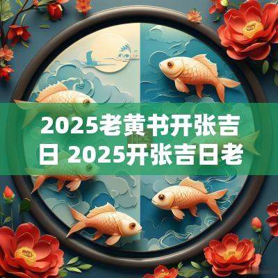 2025老黄书开张吉日 2025开张吉日老黄历