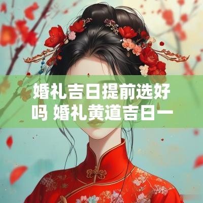 婚礼吉日提前选好吗 婚礼黄道吉日一览表2025