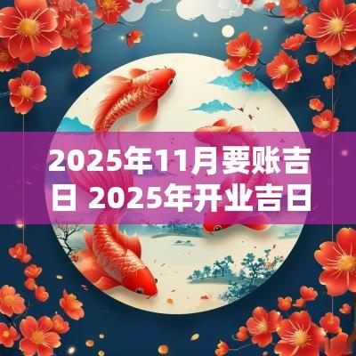 2025年11月要账吉日 2025年开业吉日11月