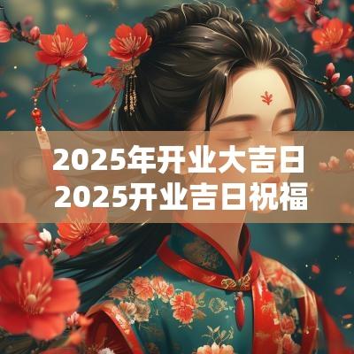 2025年开业大吉日 2025开业吉日祝福自己