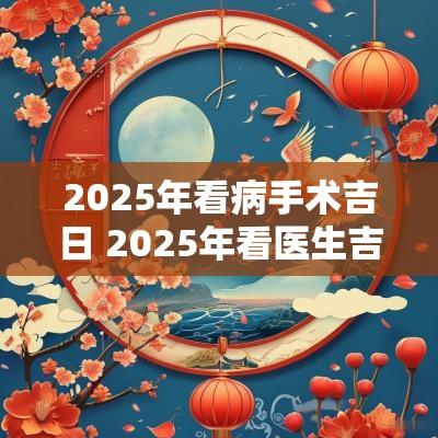 2025年看病手术吉日 2025年看医生吉日