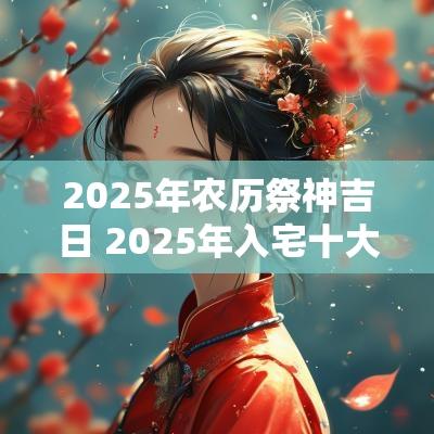 2025年农历祭神吉日 2025年入宅十大吉日