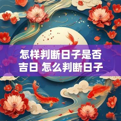 怎样判断日子是否吉日 怎么判断日子的好坏