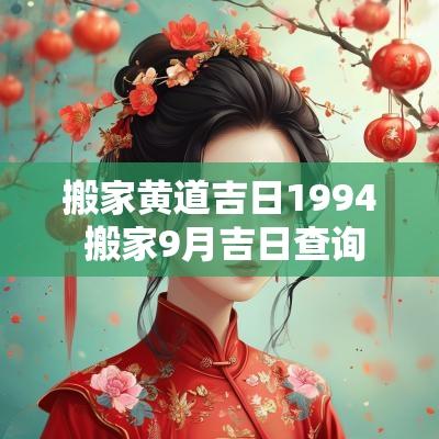 搬家黄道吉日1994 搬家9月吉日查询