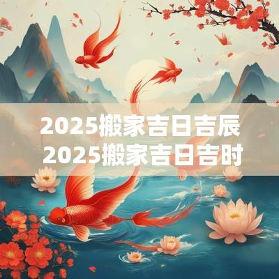 2025搬家吉日吉辰 2025搬家吉日吉时大全表