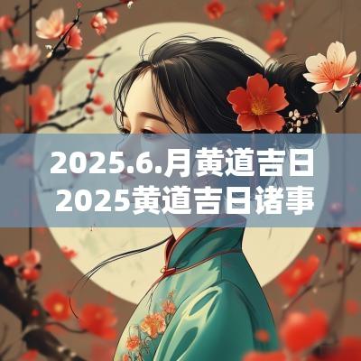 2025.6.月黄道吉日 2025黄道吉日诸事不宜