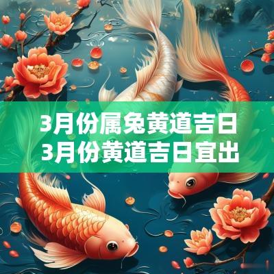 3月份属兔黄道吉日 3月份黄道吉日宜出行