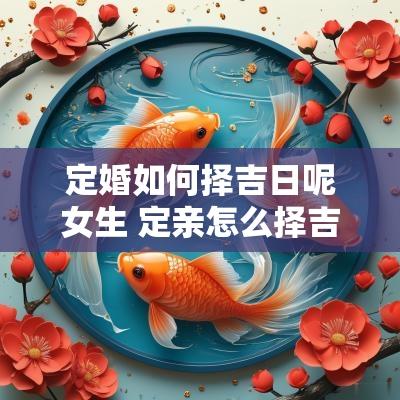 定婚如何择吉日呢女生 定亲怎么择吉日呢女生