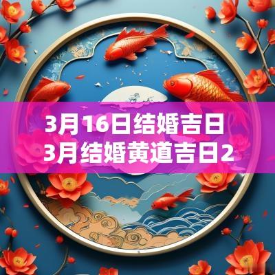 3月16日结婚吉日 3月结婚黄道吉日2025年
