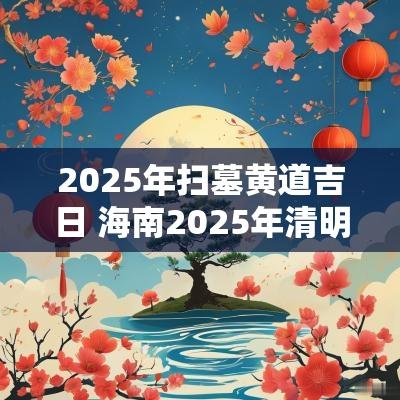 2025年扫墓黄道吉日 海南2025年清明扫墓吉日