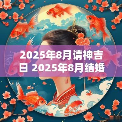2025年8月请神吉日 2025年8月结婚吉日
