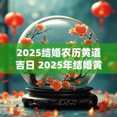 2025结婚农历黄道吉日 2025年结婚黄道吉日一览表