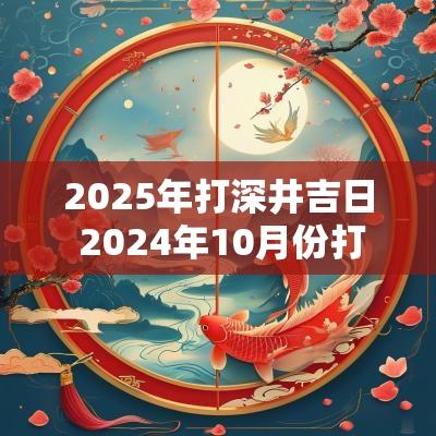 2025年打深井吉日 2025年10月份打水井吉日