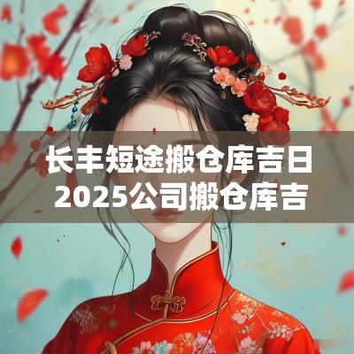 长丰短途搬仓库吉日 2025公司搬仓库吉日