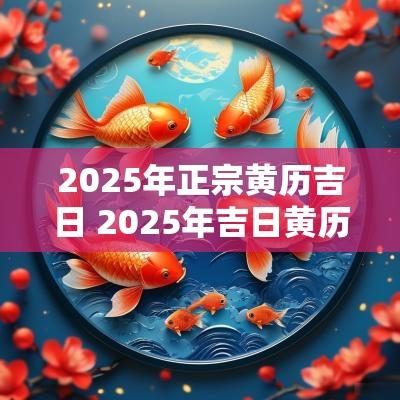 2025年正宗黄历吉日 2025年吉日黄历查询