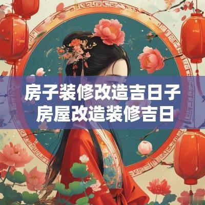 房子装修改造吉日子 房屋改造装修吉日查询大全