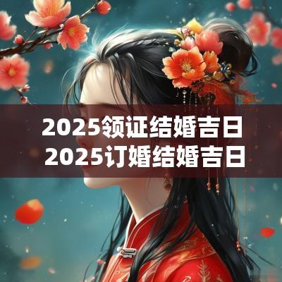 2025领证结婚吉日 2025订婚结婚吉日