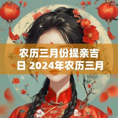 农历三月份提亲吉日 2025年农历三月三适合提亲的日子