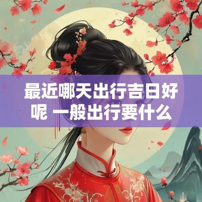 最近哪天出行吉日好呢 一般出行要什么吉日最好