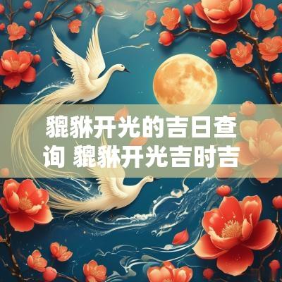 貔貅开光的吉日查询 貔貅开光吉时吉日查询